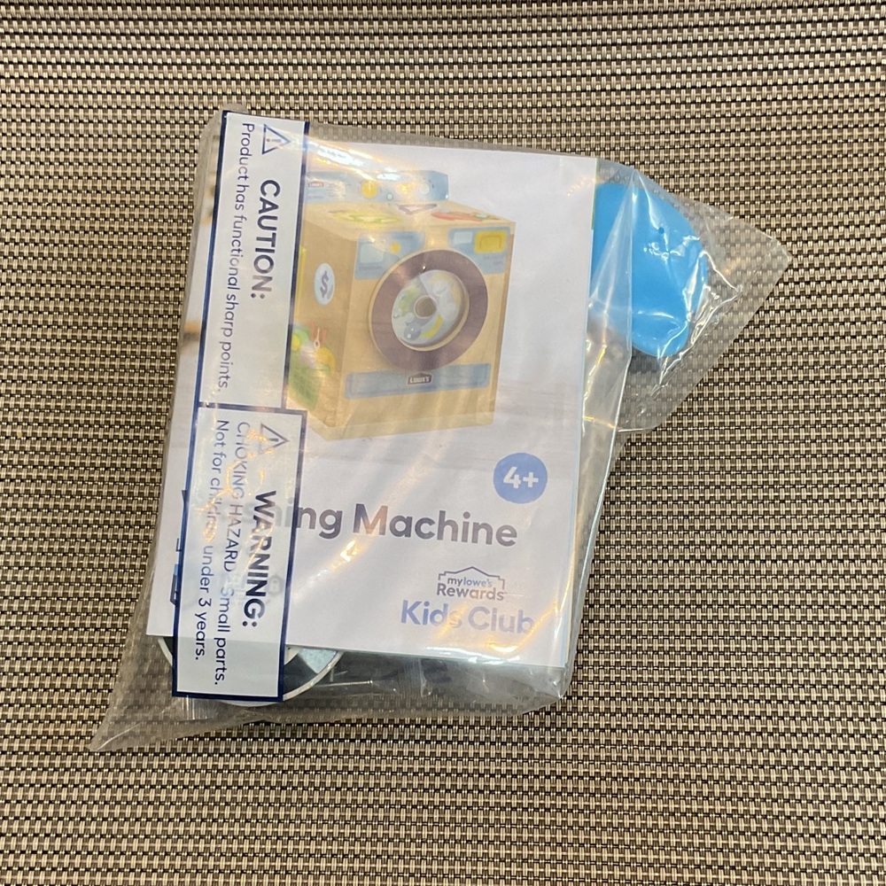 Kids Toy Washing Machine - Blue and Yellow